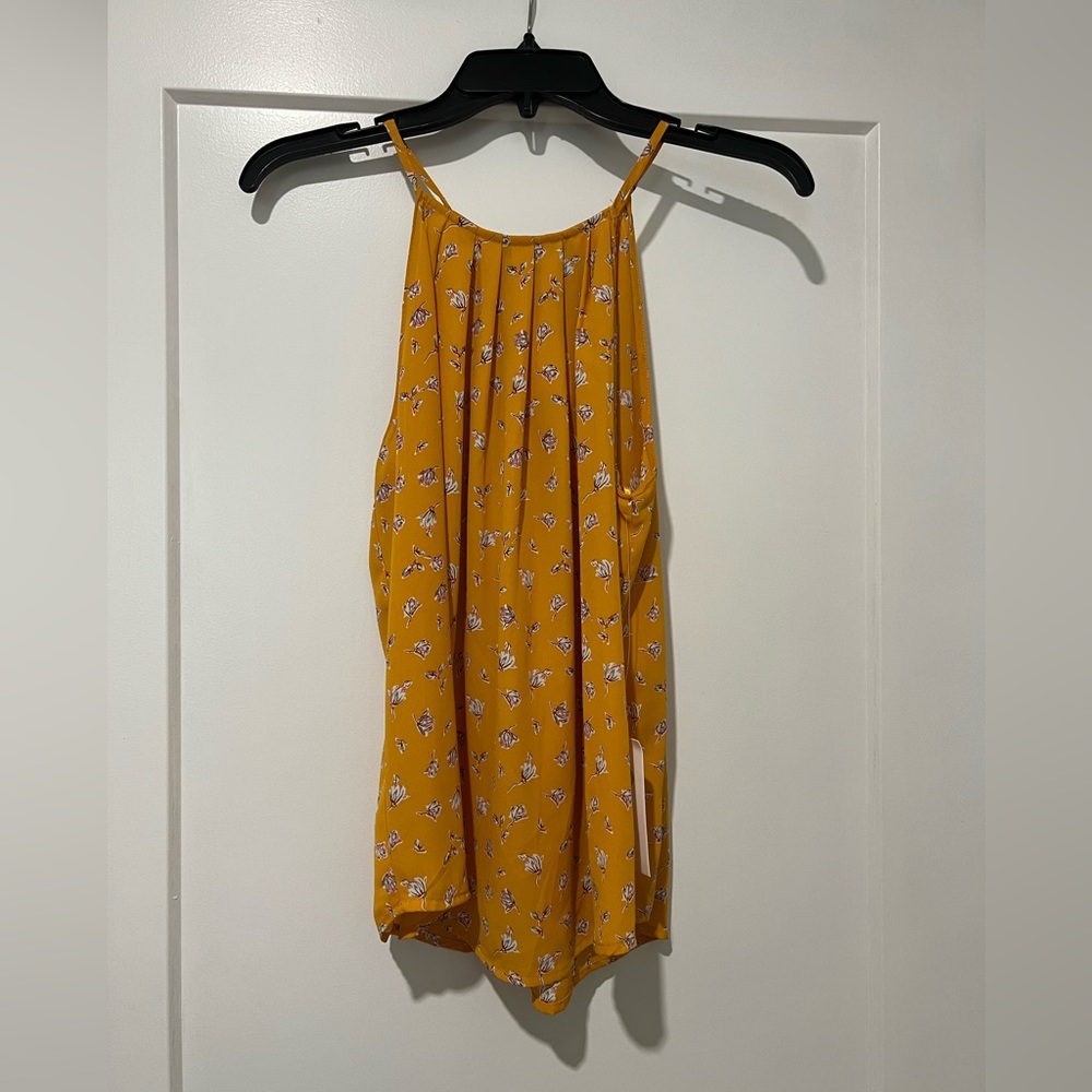 AliceBlue Yellow Floral Top - Size Small
